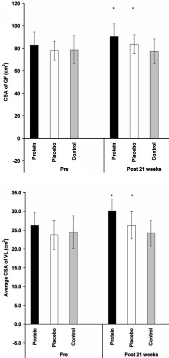 Vijf maanden krachttraining met en zonder whey