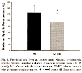 Megadosis bèta-caroteen verziekt de hartspier