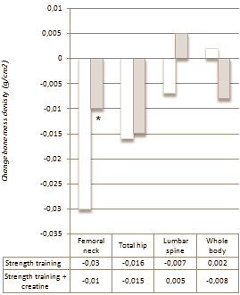 Creatine vergroot beschermende werking krachttraining op botmassa