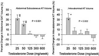 Kuren met hogere doses testosteron zorgen voor minder vet