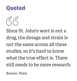 Sint Janskruid vermindert depressie