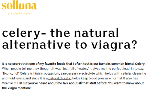 Sellerie, de groente van de lust