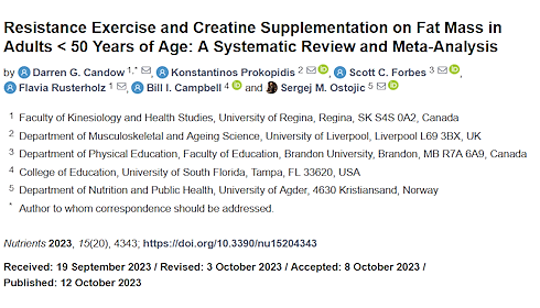 Dit is het effect van suppletie met creatine op het lichaamsvet