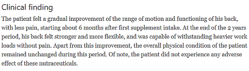 Beschadigde tussenwervelschijf herstelt door glucosamine en chondroitin