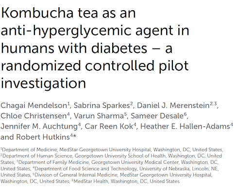 Kombucha laat het lichaam beter omgaan met glucose