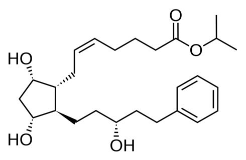 Drastische afname oogdruk door combinatie Mirtogenol en latanoprost