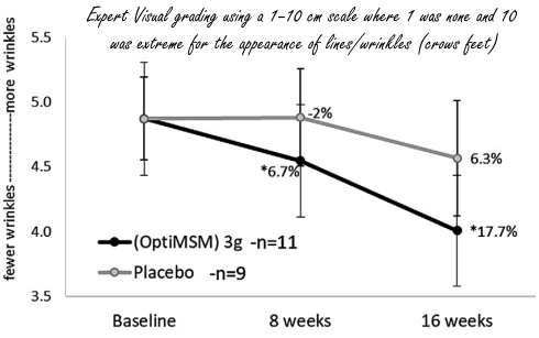 Een capsule MSM per dag vermindert rimpels in een paar maanden
