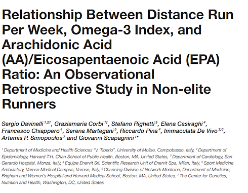 Hoe meer kilometers je rent, hoe groter je behoefte aan omega-3-vetzuren