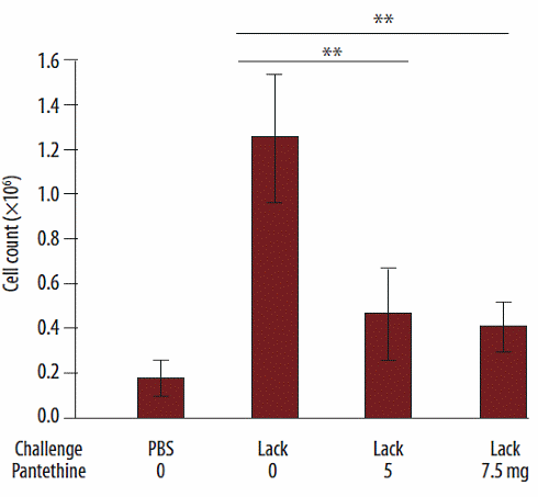 Pantethine beschermt tegen allergische aanval