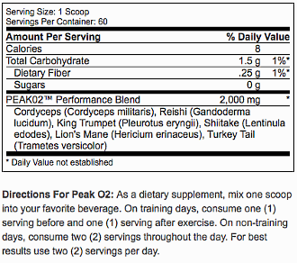 Paddenstoelenextract PeakO2 maakt sporters nog fitter