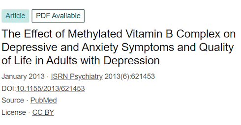 Bij een matige depressie vernelt suppletie met een behoorlijk zwaar gedoseerd supplement met B-vitamines het herstelproces. Dat suggereert een al wat oudere Amerikaanse humane studie, die is verschenen in IRSN Psychiatry.