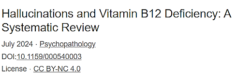 Soms zijn hallucinaties het gevolg van een tekort aan vitamine B12