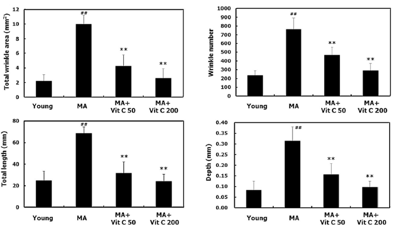 Zonder rimpels ouder worden door suppletie met vitamine C