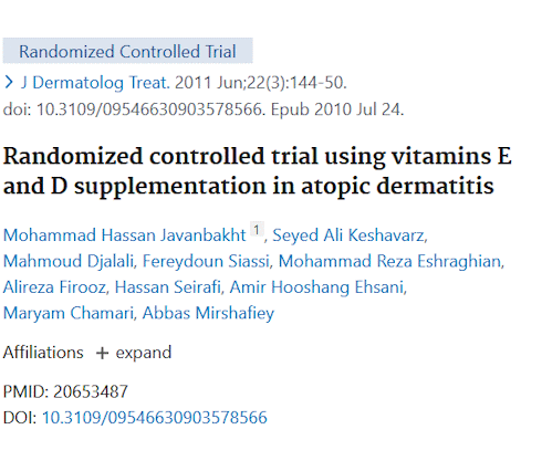Vitamine D werkt nog beter tegen eczeem in combinatie met vitamine E