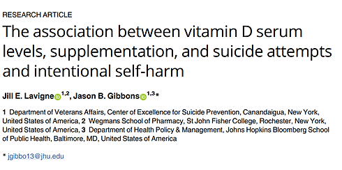 Supplement met vitamine D reduceert kans op zelfdoding