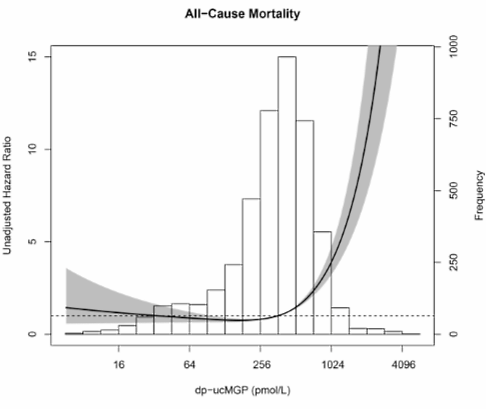 Te lage inname vitamine K verhoogt bij 1 op de 3 mensen de kans op overlijden