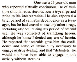 Moord door anabolen komt nauwelijks voor