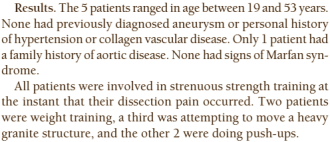 Vijf jaar geleden haalde de Amerikaanse cardioloog John Elefteriades van Yale University zo ongeveer alle boards voor krachtsporters. Hij had ontdekt dat ogenschijnlijk gezonde krachtsporters van het ene moment op het andere het belangrijkste bloedvat van hun lichaam - de aorta - kunnen scheuren - en daardoor kunnen sterven. Sindsdien is het stil geworden rond Elefteriades en zijn verontrustende theorie.