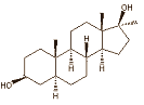 17b-Hydroxy-17a-Methyl-5a-Androstane-3b-ol