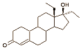 Norboleton alias 13-ethyl-17-beta-hydroxy-18,19-dinorpregn-4-en-3-one