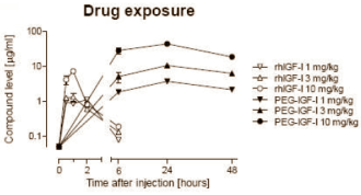Verbeterde IGF-1-analoog: PEG-IGF-1